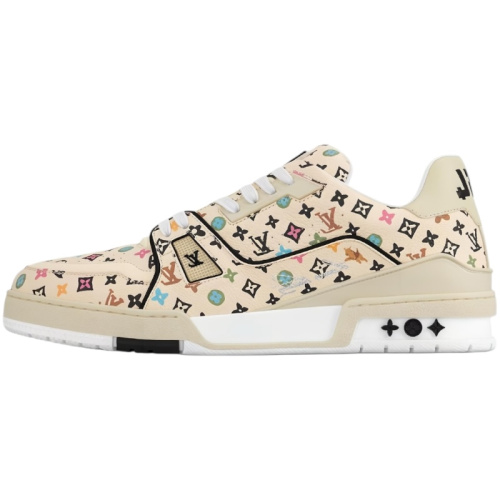 Бежевые кроссовки LV Trainer из коллаборации с Tyler, the Creator