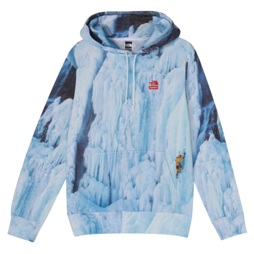 Хлопковое худи Supreme SS21 Week 5 x The North Face