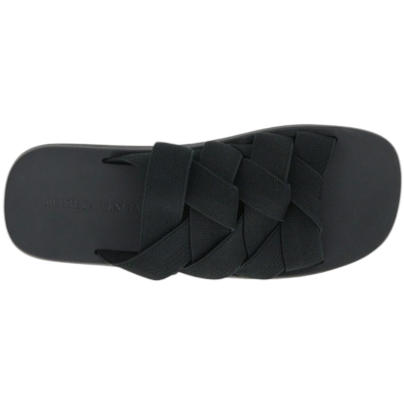 Эластичные шлепанцы Intreccio, чёрный цвет