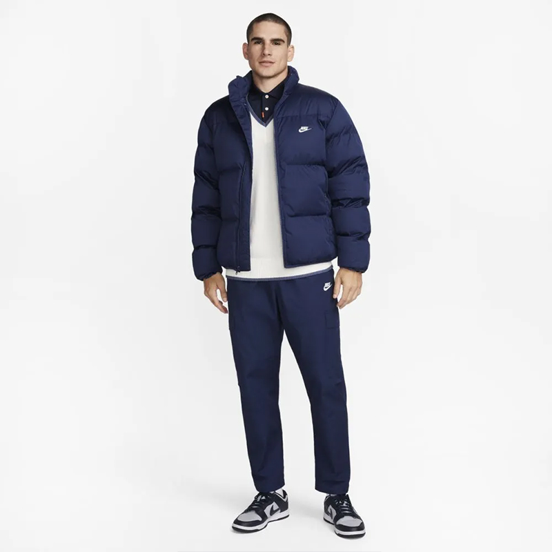 Тёмно-синяя куртка-пуховик Nike Sportswear Club Primaloft