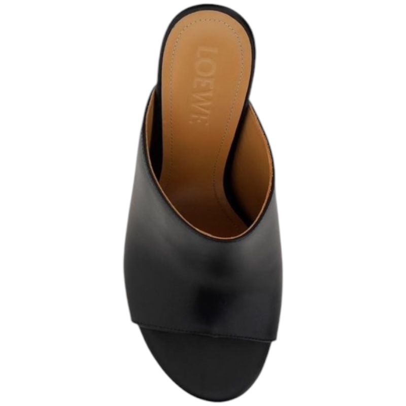 Мюли на каблуках в виде красного лака для ногтей