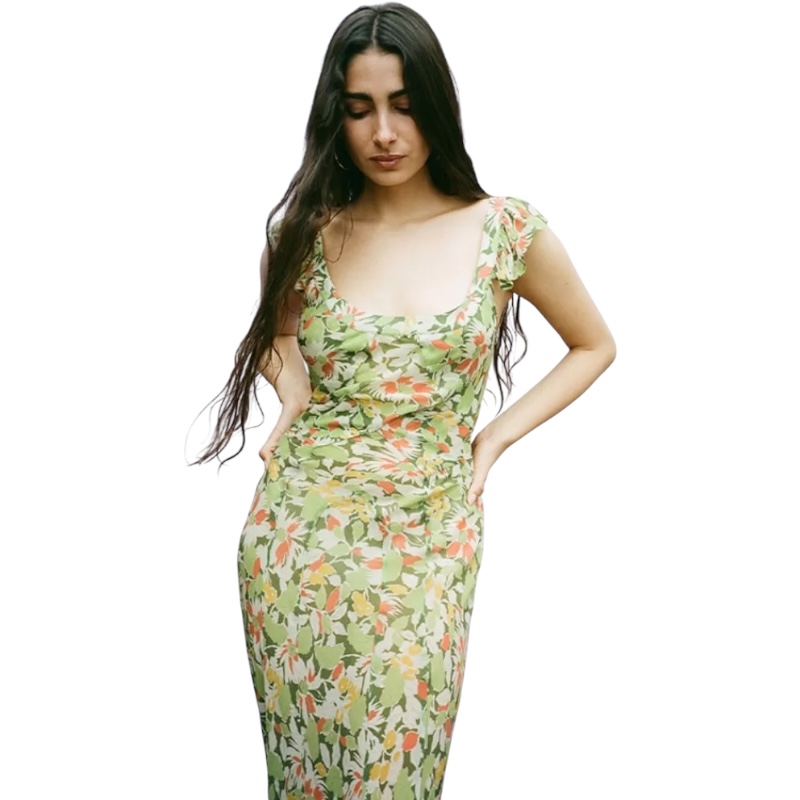 Шёлковое платье The Lila in Meadow