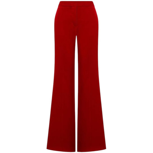 Саржевые красные брюки 