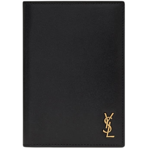 Обложка для паспорта TINY CASSANDRE из блестящей кожи, золотой логотип