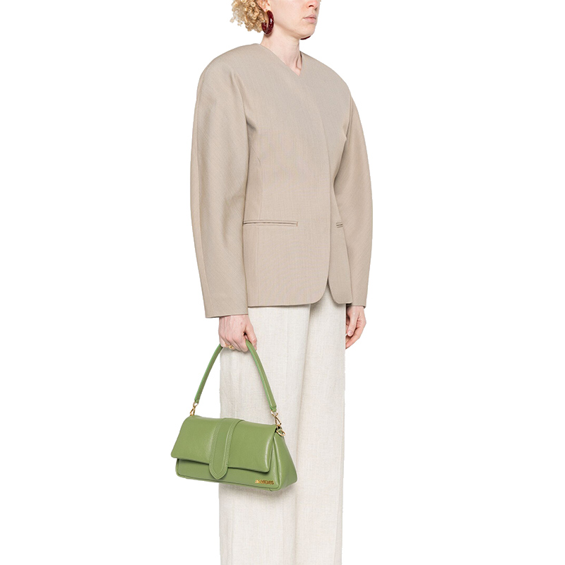 Зелёная сумка через плечо Le Bambimou