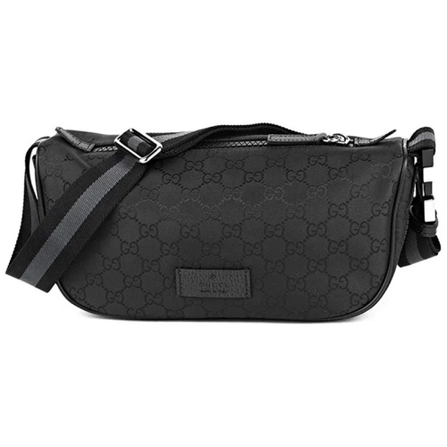 Чёрная нейлоновая сумка через плечо с монограммой GG 