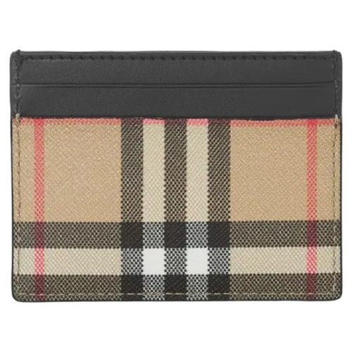 Кожаный картхолдер в клетку Vintage Check