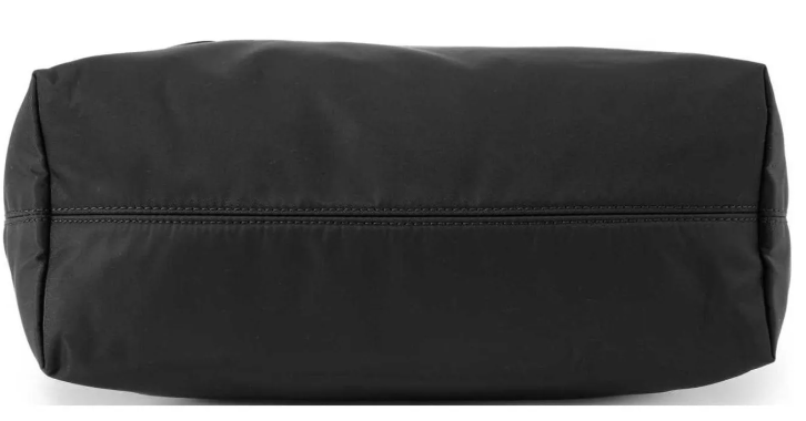 Чёрная нейлоновая сумка-шоппер с логотипом