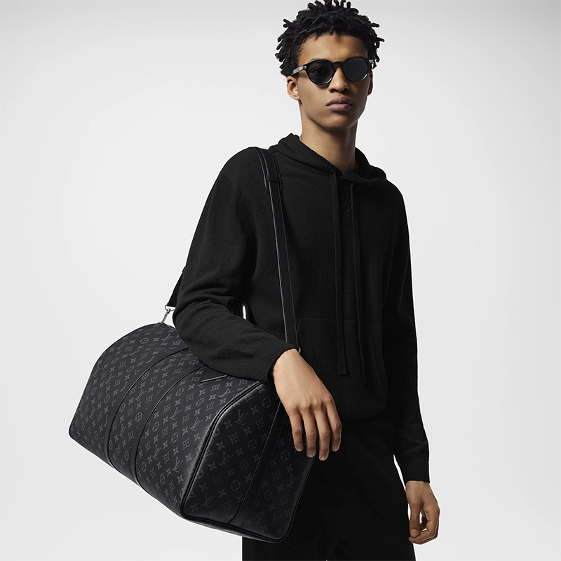 Сумка Keepall Bandoulière 55 с плечевым ремнём Monogram Eclipse