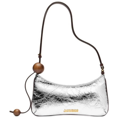 Серебристая сумка на плечо Le Bisou Perle