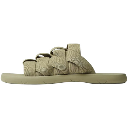 Эластичные шлепанцы Intreccio, оливковый цвет