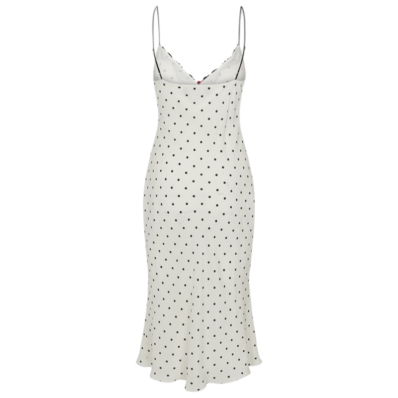 Шёлковый сарафан в горошек The Jaime in Petite Spot