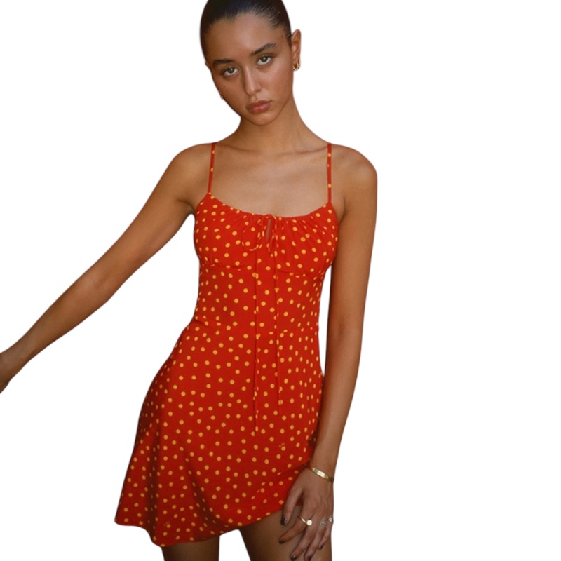 Шёлковый сарафан мини The Inez in Rossa