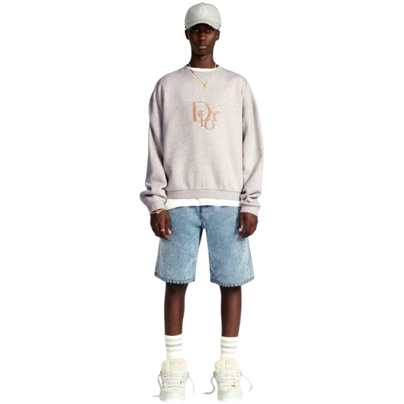 Джинсовые шорты-бермуды Dior x ERL