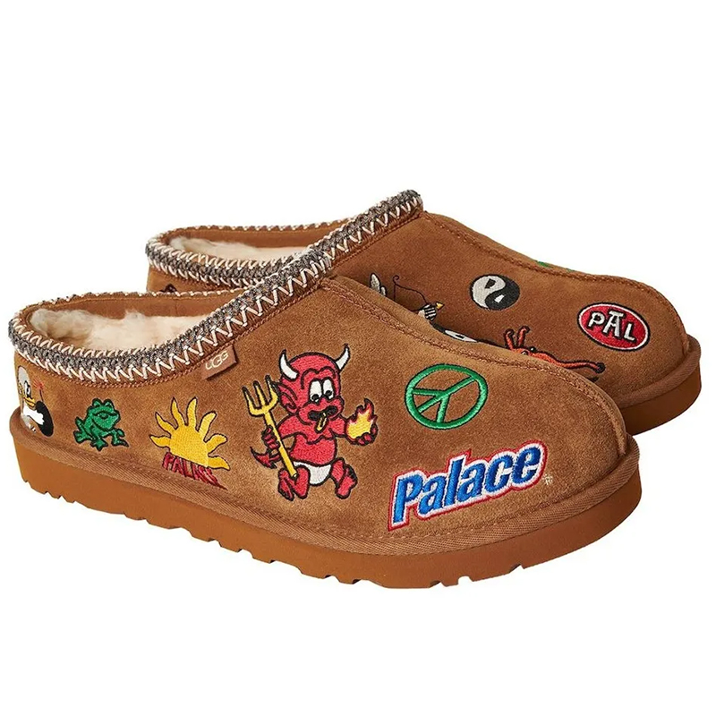Слиперы Tasman Chestnut Из Коллаборации с Palace