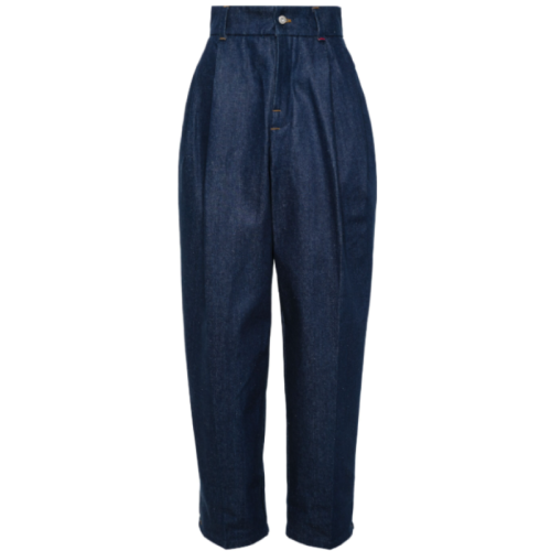 Тёмно-синие джинсы с завышенной талией Le de-Nîmes Curzio