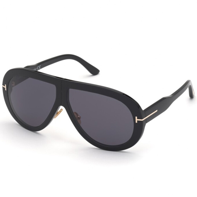 Солнцезащитные очки в форме авиатор чёрные