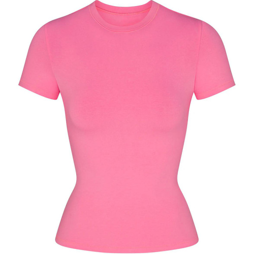 Хлопковая футболка COTTON JERSEY T-SHIRT SUGAR PINK