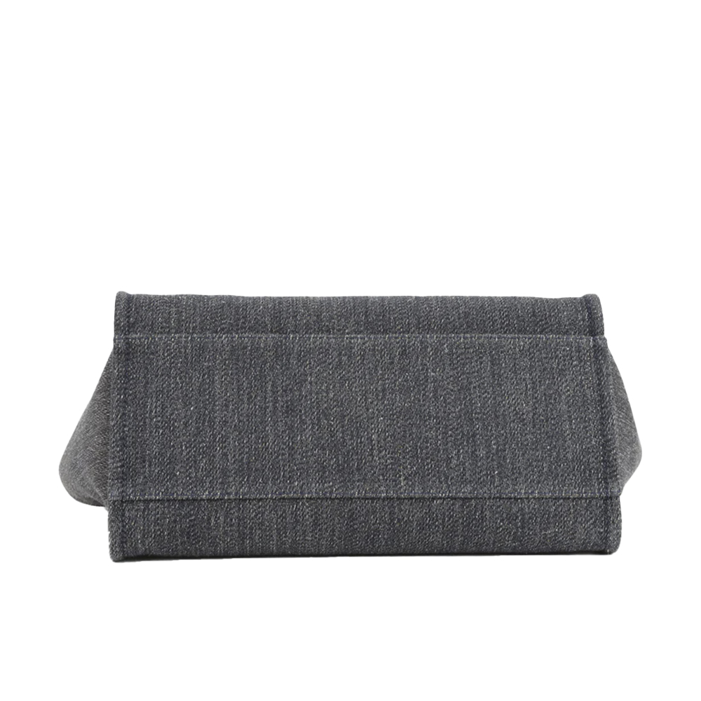 Темно-синяя джинсовая сумка-тоут CHANEL Deauville среднего размера