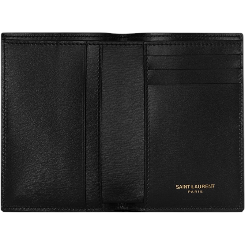 Обложка для паспорта TINY CASSANDRE из блестящей кожи, золотой логотип