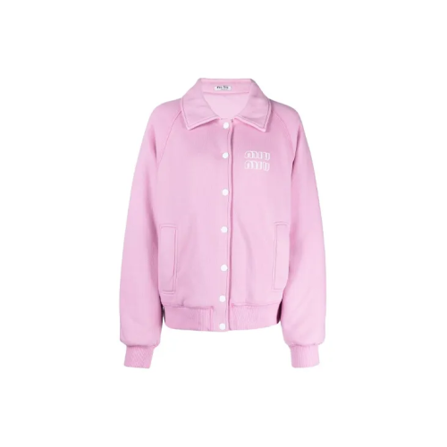Miu Miu Розовый бомбер свободного кроя