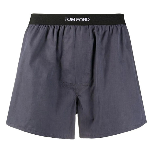 Хлопковые серые шорты-боксеры