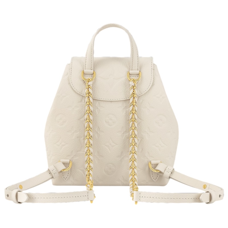 Кожаный рюкзак Backup сливочного цвета