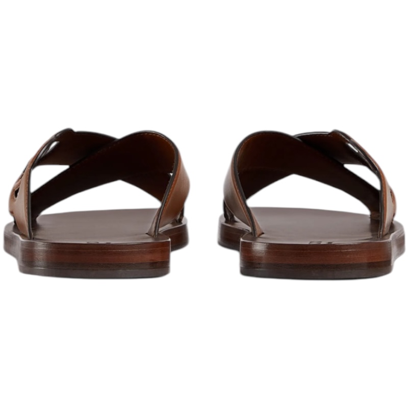 Мужские кожаные шлёпанцы Interlocking G slide