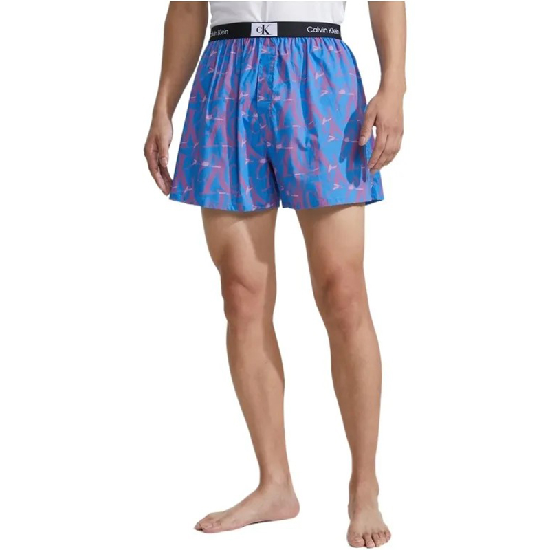 Синие хлопковые боксеры CK96