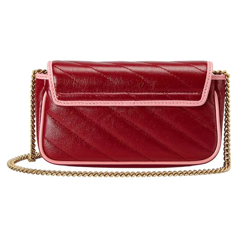 Красная сумка GG Marmont Super Mini