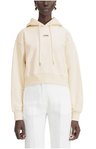 Кремовое хлопковое худи Le Hoodie Gros Grain