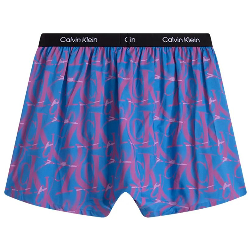 Синие хлопковые боксеры CK96