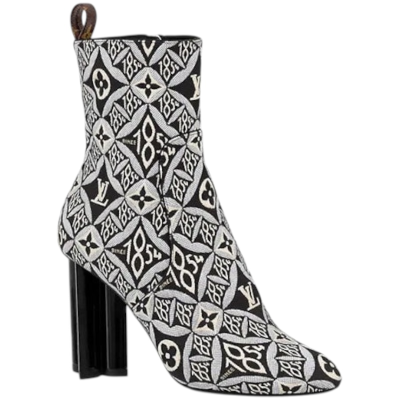 Ботильоны на каблуке Silhouette Black Sophisticated Monogram