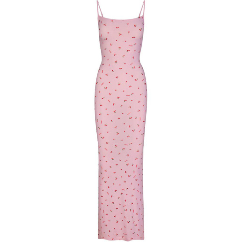 Длинное платье SOFT LOUNGE SLIP DRESS CHERRY BLOSSOM PRINT Коллекция, приуроченная ко Дню Святого Валентина '24