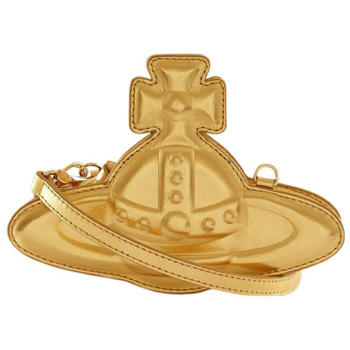 Сумка через плечо Nano Orb золотая