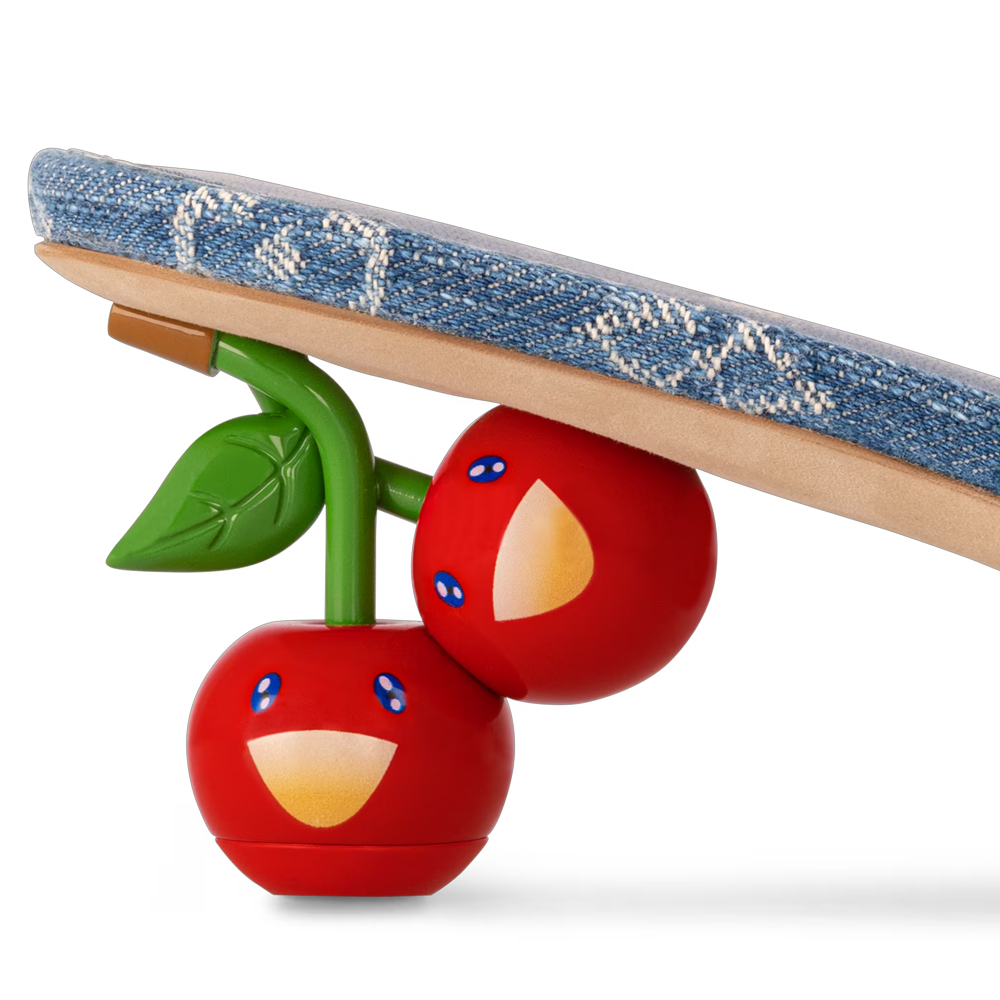 Джинсовые мюли на каблуках в виде вишен Louis Vuitton x Takashi Murakami Lily