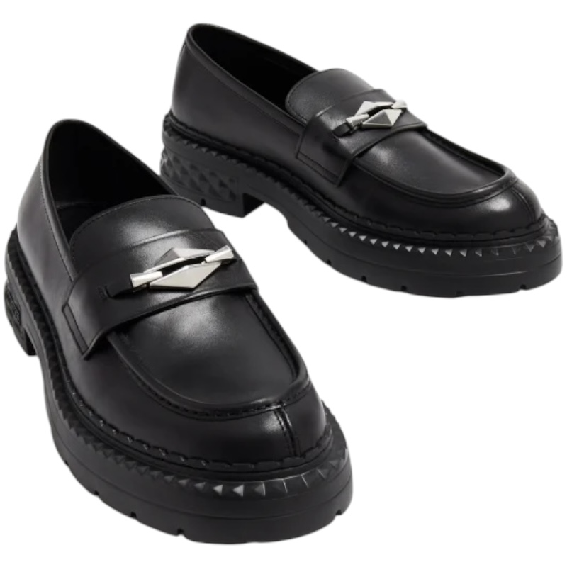 Чёрные лоферы Marlow Diamond