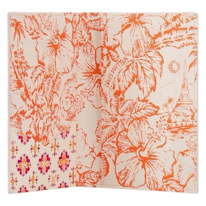 Обложка для паспорта LV By The Pool Coral