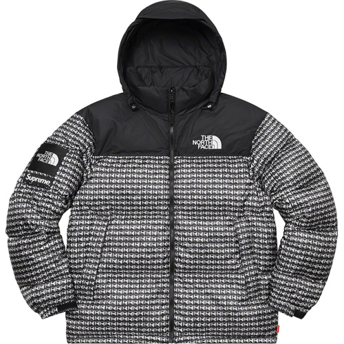 Supreme X The North Face Куртка Studded Nuptse чёрно-белая SS21 M