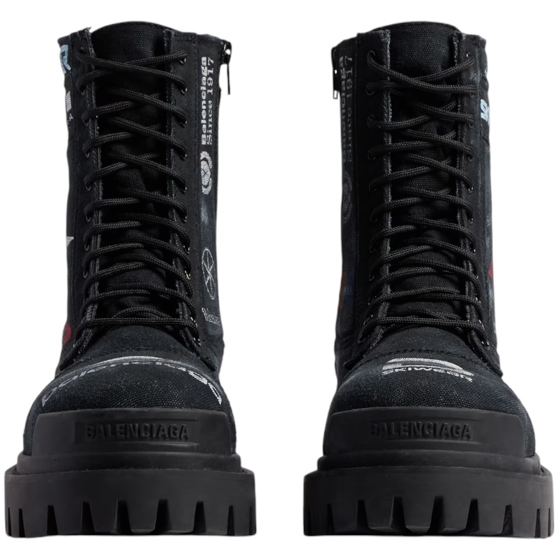 Мужские ботинки Combat Strike 20 мм черного цвета