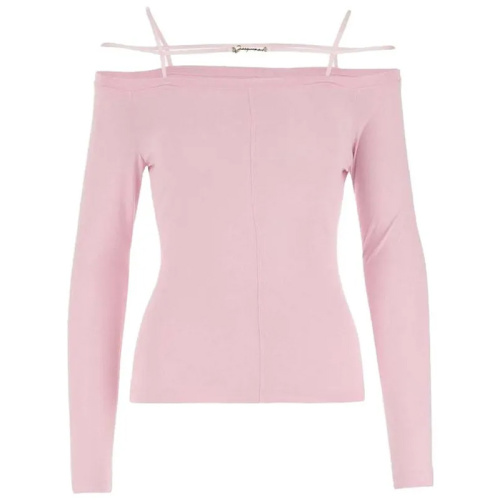 Светло-розовый топ Le Sierra с открытыми плечами