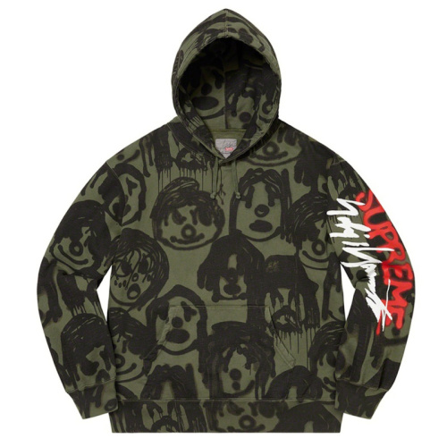 Худи Supreme x Yohji Yamamoto Хаки