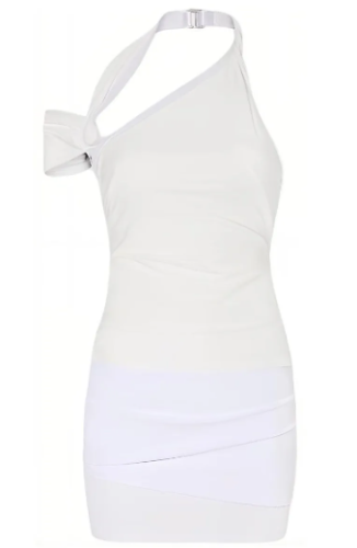 Белое драпированное платье-мини Nike x Jacquemus