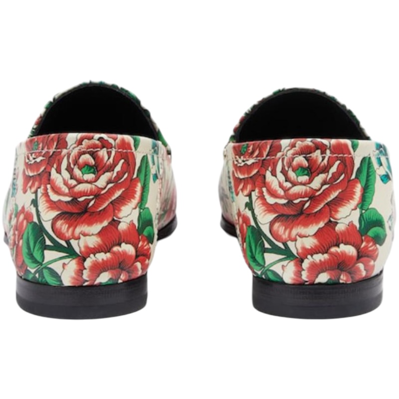 Женские лоферы Horsebit с цветочным принтом