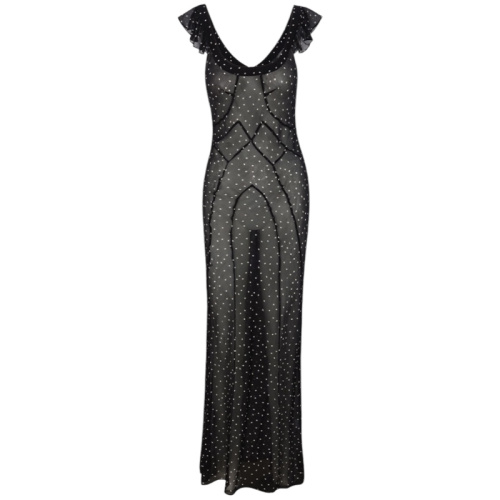 Шёлковое платье в горошек The Lila in Celestial