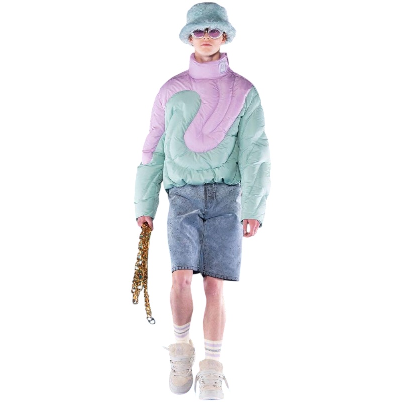 Джинсовые шорты-бермуды Dior x ERL