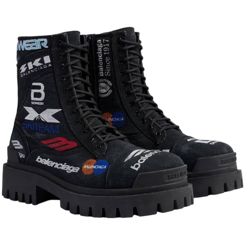 Мужские ботинки Combat Strike 20 мм черного цвета