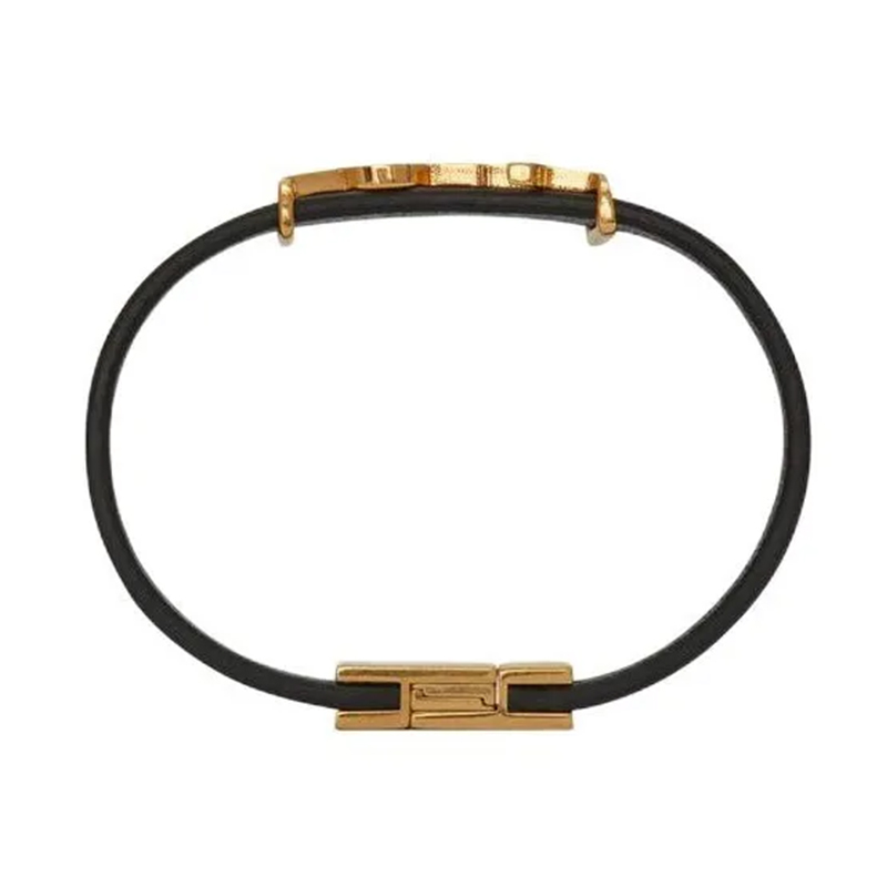 Металлический браслет Cassandre из телячьей кожи с логотипом