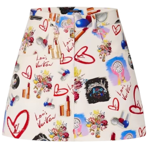 Трапециевидная мини-юбка Love Lipstick