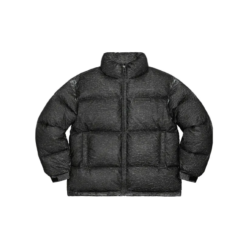 Светоотражающая куртка-пуховик чёрная FW20